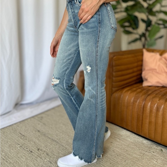 Judy Blue Full Size Medium Rise Tummy Control Destroy Flare ON SALE* - Picture 14 of 16